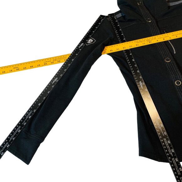 Kühl Women's Black Performance Jacket XS Snap Front Performance Stretch Thumbhol - Picture 10 of 10